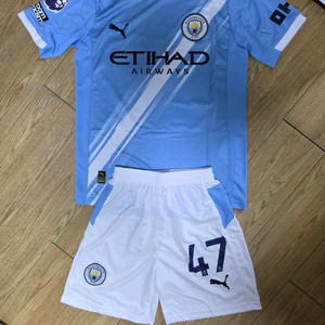 25-26시즌 맨시티 포든 축구 유니폼 축구복 상하의세트 새상품 판매(사이즈 95, 100)