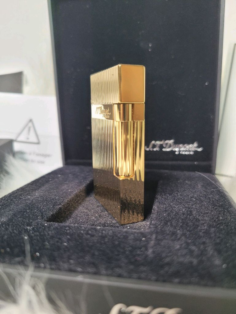 [풀구성] 듀퐁라이터 라인2 신형 ca16827 스트라이프 금장 쌍불 듀퐁 라이타--3