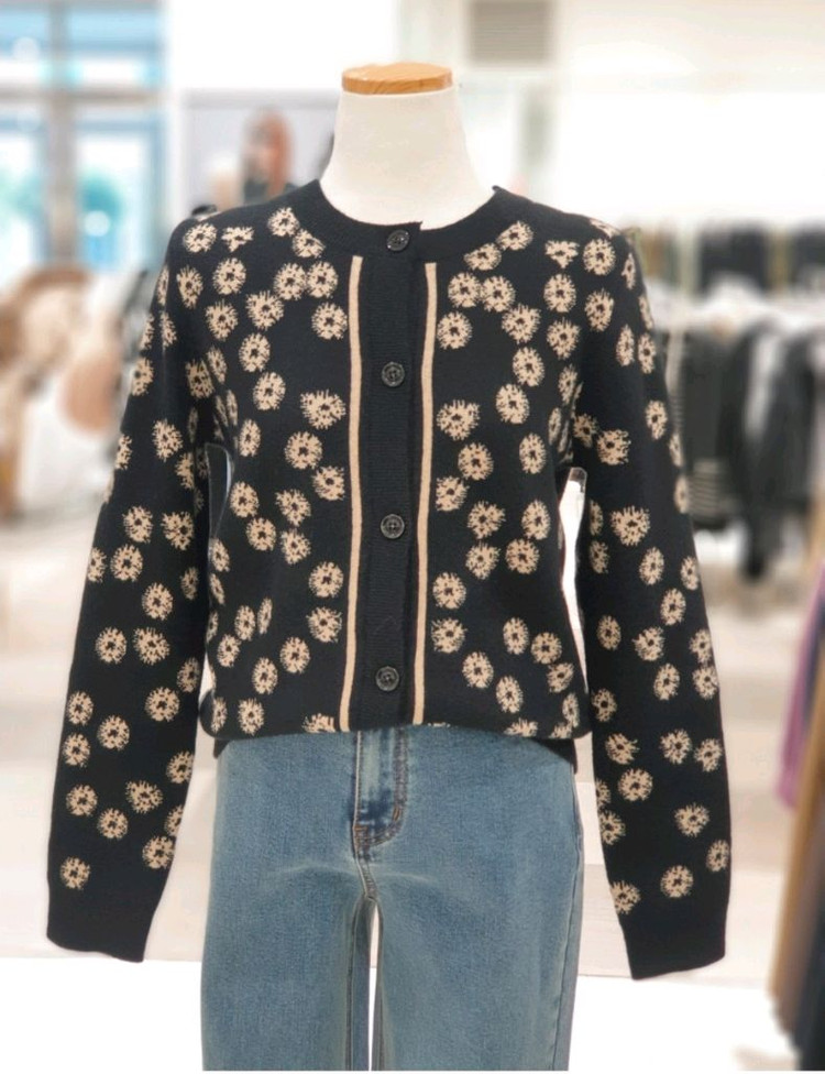 (새상품) 온앤온 니트 가디건 블랙 55 듀엘 sjsj 레니본 보브 지컷 샤틴 시슬리 에고이스트 써스데이아일랜드--1