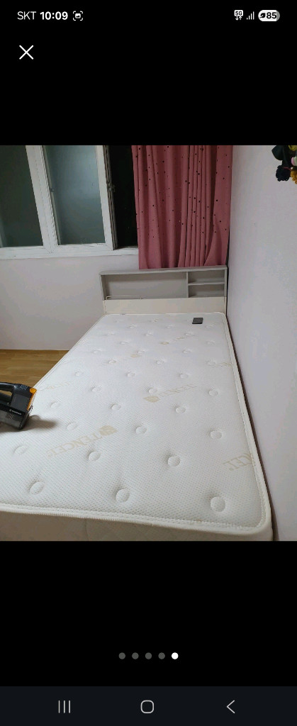 키즈 수납장 책상 침대 세트 이미지