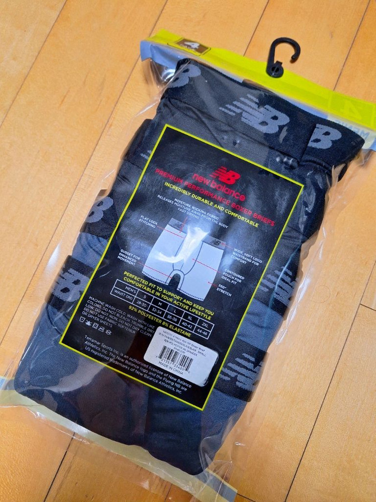 뉴발란스 프리미엄 복서 브리프 팬티 4팩--2