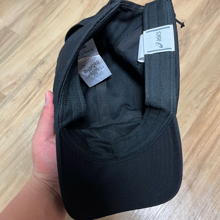 아식스 CAP 모자 블랙--2