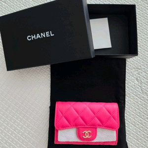 샤넬 AP0214 카드홀더 Card Holder - 핑크 컬러 / 캐비어 Grained Calf Skin