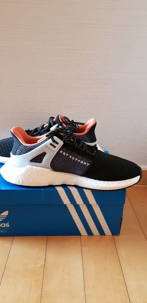 아디다스 EQT 93/17 부스트 블랙오렌지 새상품--1