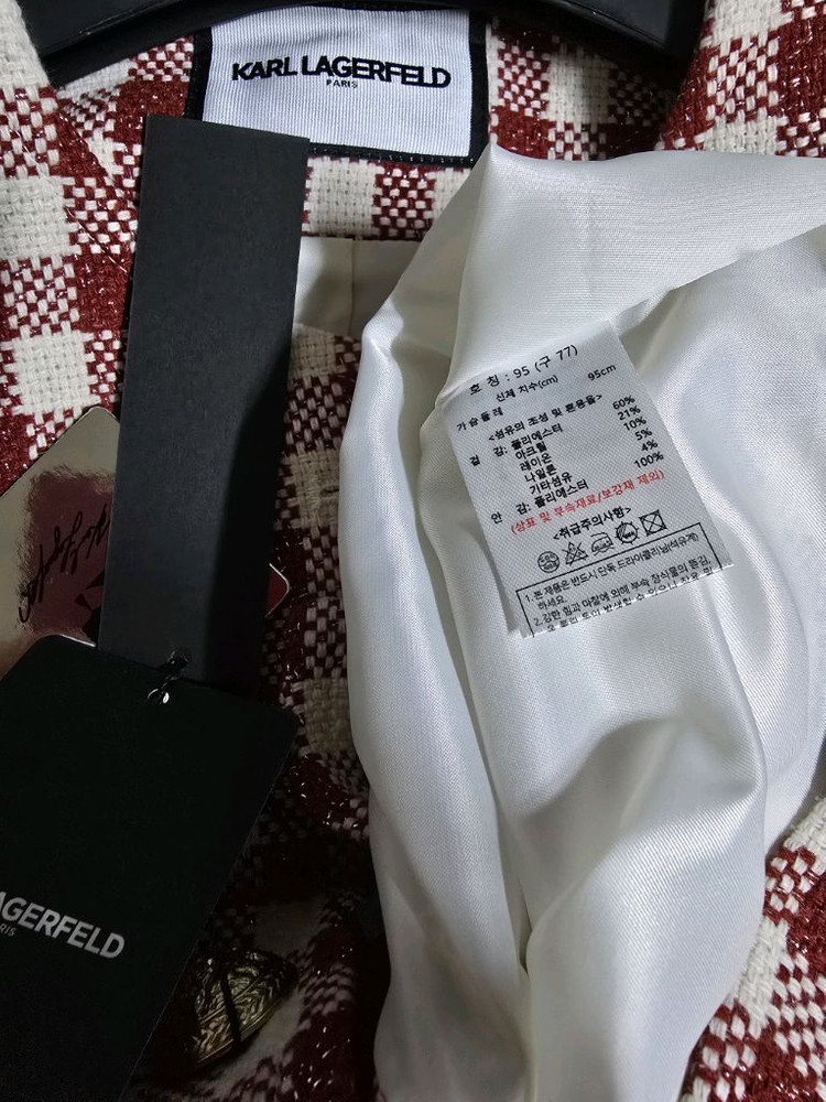 (새상품)칼라거펠트 트위드자켓77 이미지