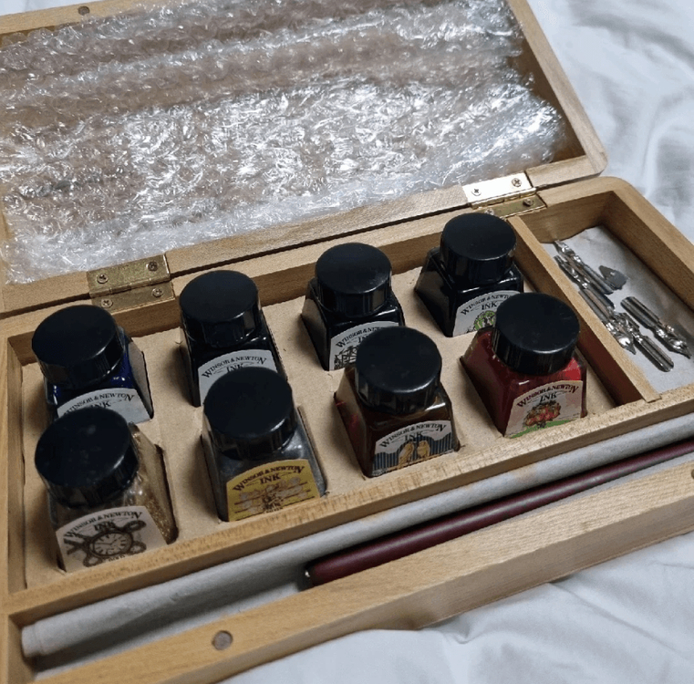 윈저 앤 뉴튼 캘리그라피 잉크 딥펜 세트 이미지