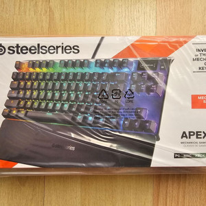 새제품 풀박스 ] 스틸시리즈 에이펙스 게이밍 키보드 7 TKL 적축 US SteelSeries Apex 이미지