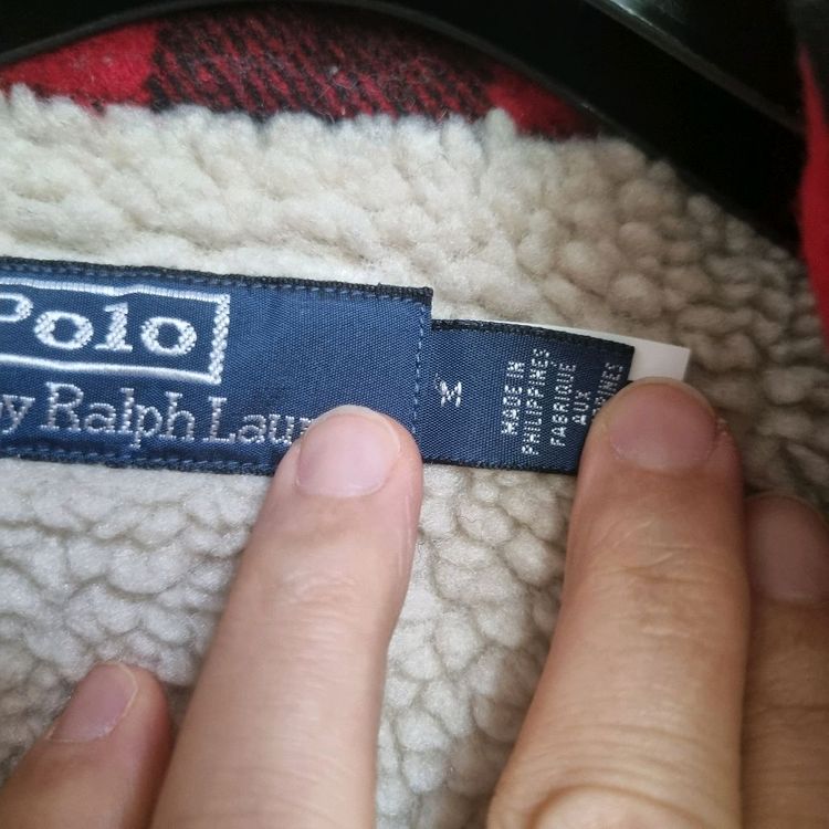 폴로 랄프로렌 플리스 라인 플레드 오버셔츠--2