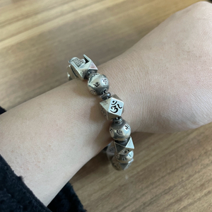 팔각염주 은팔찌 실버 팔찌 남자 은팔찌