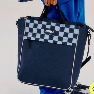 히로 뉴스쿨 사이드백 네이비 실내화주머니