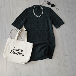 [럭키슈에뜨] 영롱한 글리터 니트 미니 원피스 판매합니다