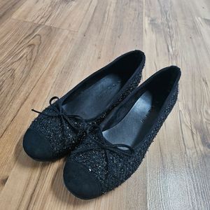 깔랑 트위드 낮은웨지힐 3cm 250사이즈 새상품