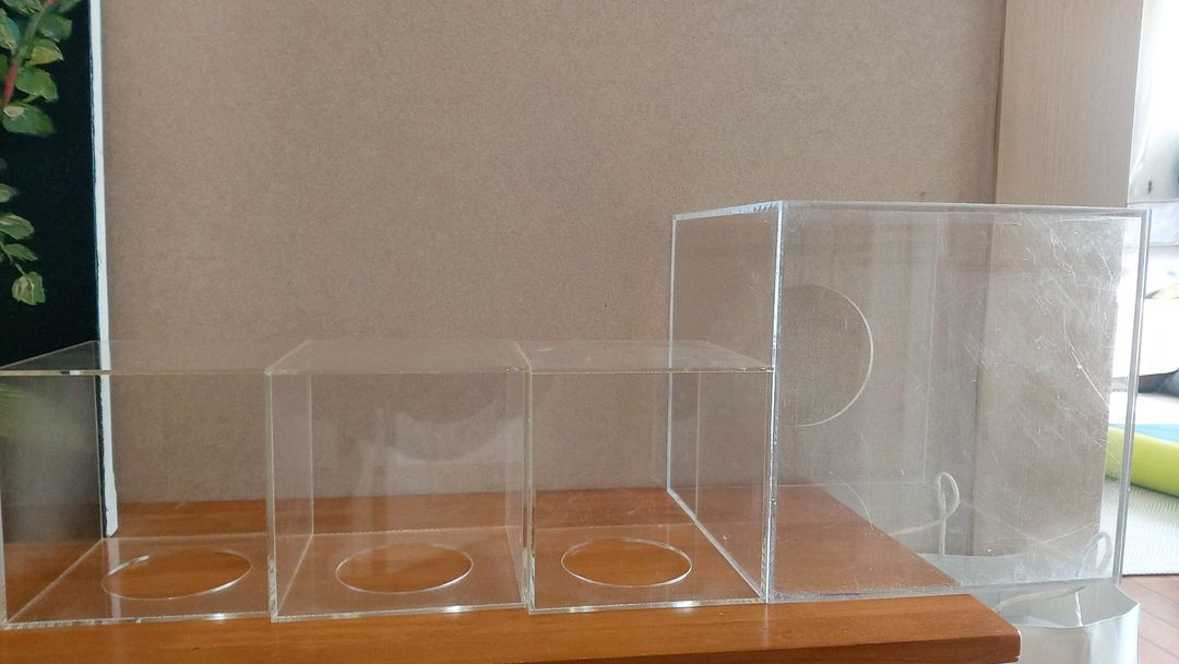 아크릴(피규어)케이스 . 보관함. -대 1개. 소 3개 일괄--2