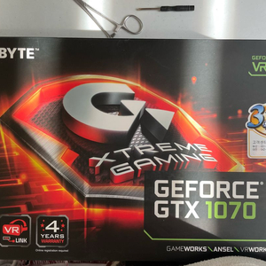Gigabyte GTX1070 8gb Xtreme 팝니다