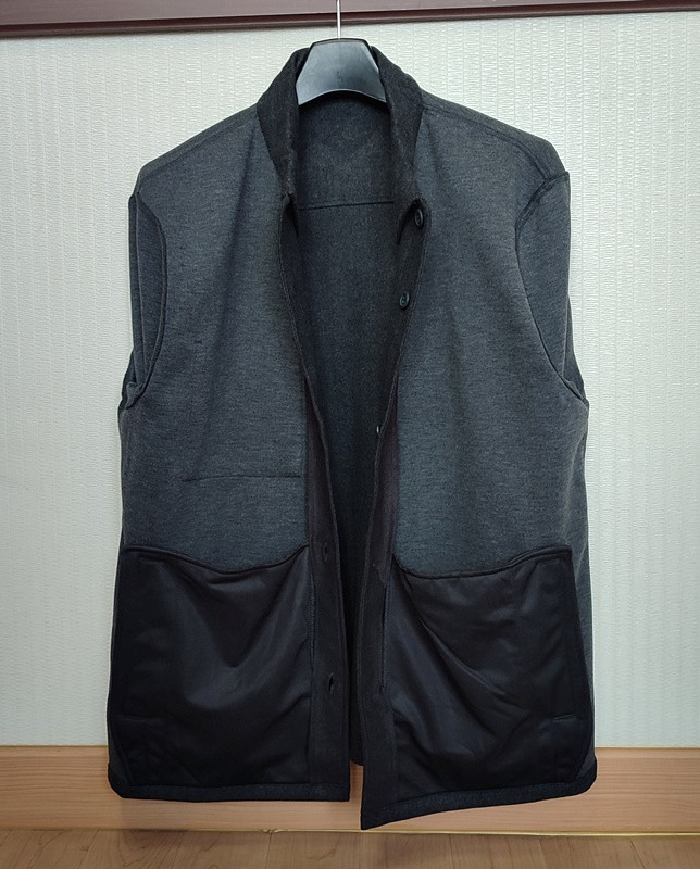 에디바우어105 차콜 남성 점퍼 자켓 저지 셔츠 새상품--4