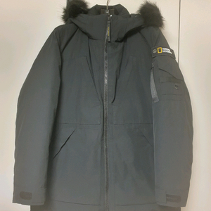 내셔널지오그래픽 벨루가 중기장 패딩 중패딩100