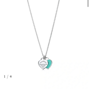 티파니앤코 리턴 투 더블 하트 목걸이 (민트)