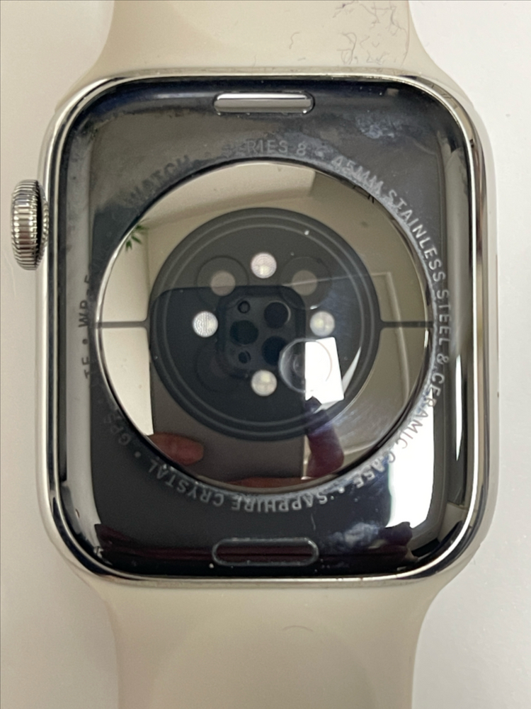 애플워치8 45mm 셀룰러+GPS 실버 스테인리스 스틸--5