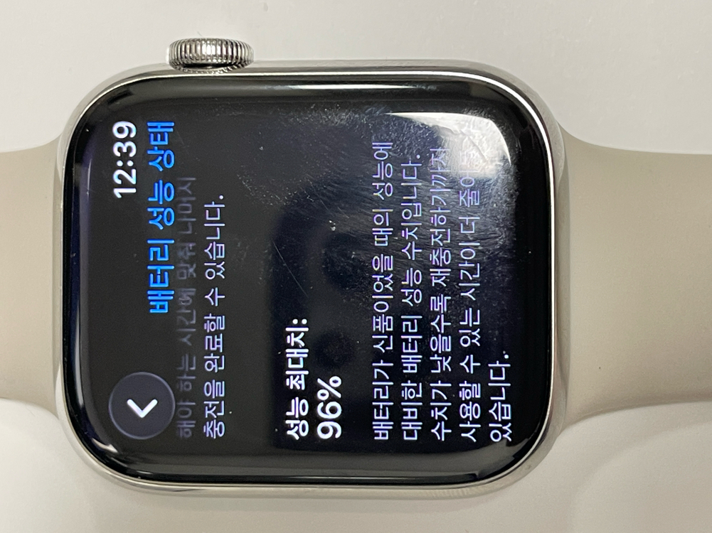 애플워치8 45mm 셀룰러+GPS 실버 스테인리스 스틸--6