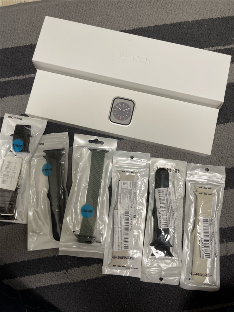 애플워치8 45mm 셀룰러+GPS 실버 스테인리스 스틸--8