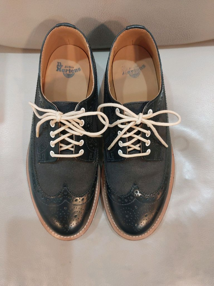 닥터마틴 알프레드 네이비 옥스포드 윙팁 더비 구두 250mm 남성--3