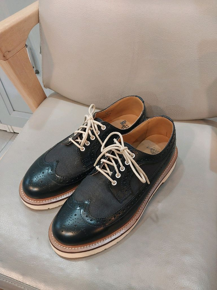 닥터마틴 알프레드 네이비 옥스포드 윙팁 더비 구두 250mm 남성--8