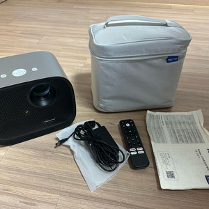 포키터 미니 스마트 빔프로젝터+50인치 휴대용 스크린(네고가능) 이미지