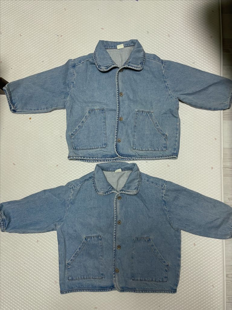 쌍둥이 벨라밤비나 청자켓 M 새상품급--0