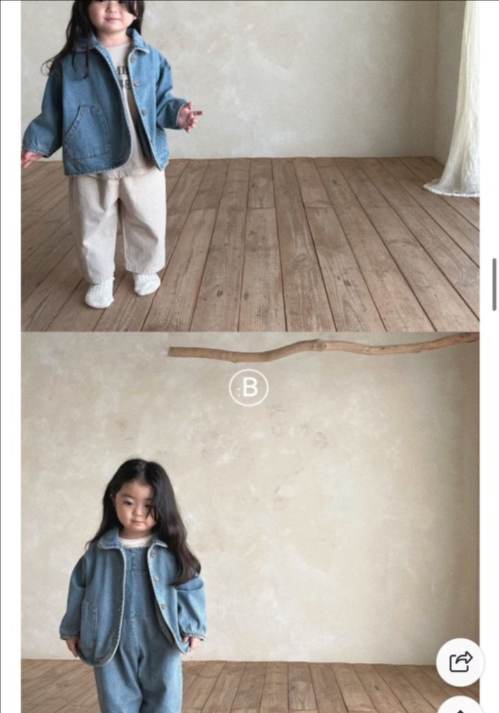 쌍둥이 벨라밤비나 청자켓 M 새상품급--4