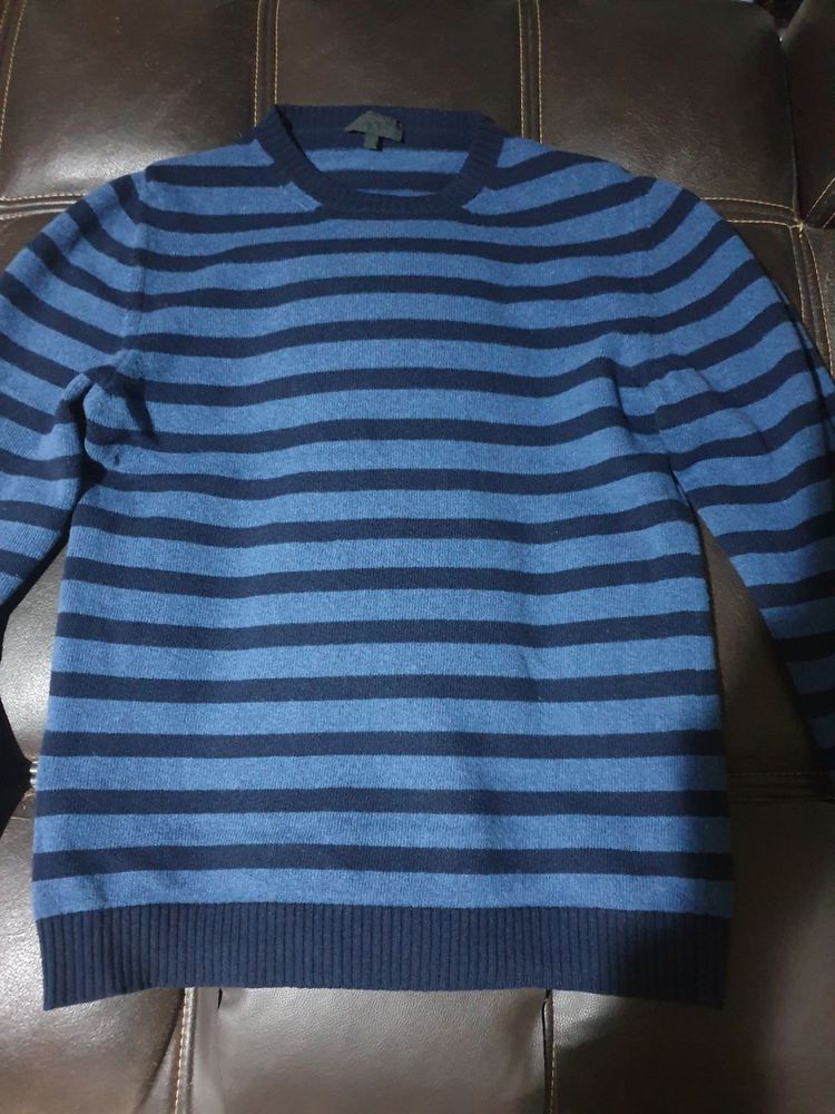 APC 아페쎄 검정블루 스트라이프 니트 3size(L) 이태리메이드(폴로 빈폴 헤지스)--0