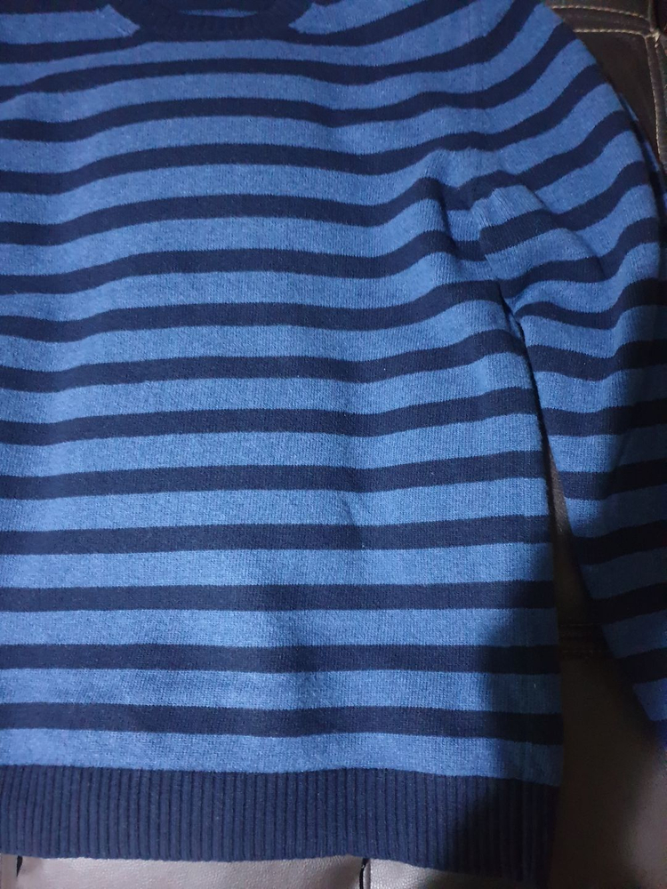 APC 아페쎄 검정블루 스트라이프 니트 3size(L) 이태리메이드(폴로 빈폴 헤지스)--2