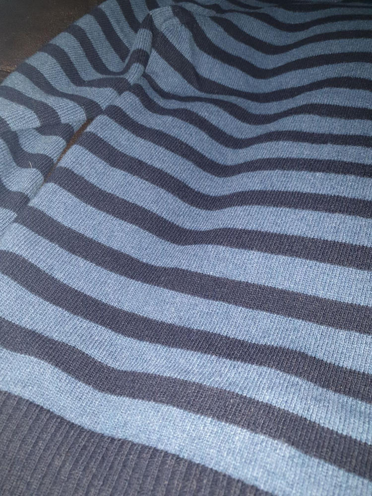 APC 아페쎄 검정블루 스트라이프 니트 3size(L) 이태리메이드(폴로 빈폴 헤지스)--5