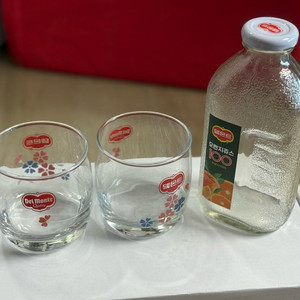 델몬트 레트로 유리컵/쥬스병