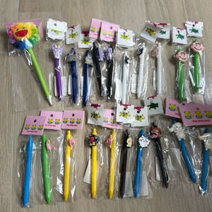 (새상품)캐릭터볼펜 21개