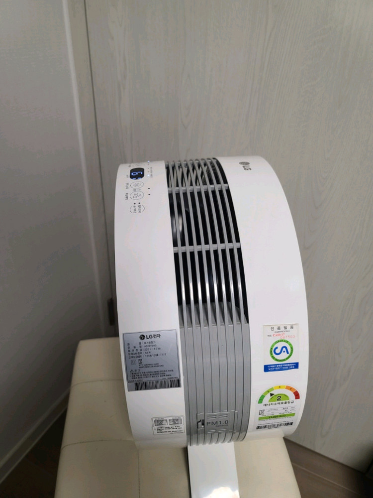Lg 공기청정기 AS121VAS(내부해체하여 세척및청소완,거의A급)--2