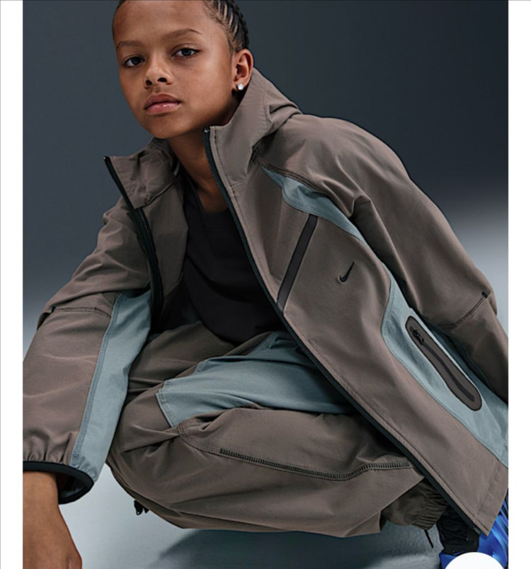 나이키 우븐 테크 자켓 바람막이 주니어 XL 트레이닝 셋업 윈드러너--2