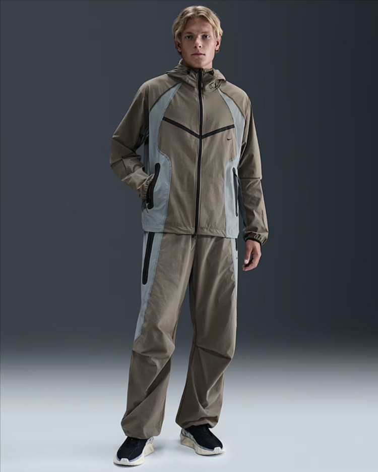 나이키 우븐 테크 자켓 바람막이 주니어 XL 트레이닝 셋업 윈드러너--3