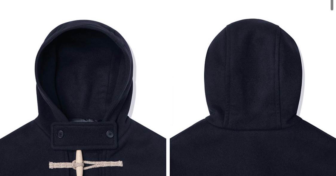 무신사 스탠다드 캐시미어 블렌드 오버사이즈 더플 코트 네이비 L--2