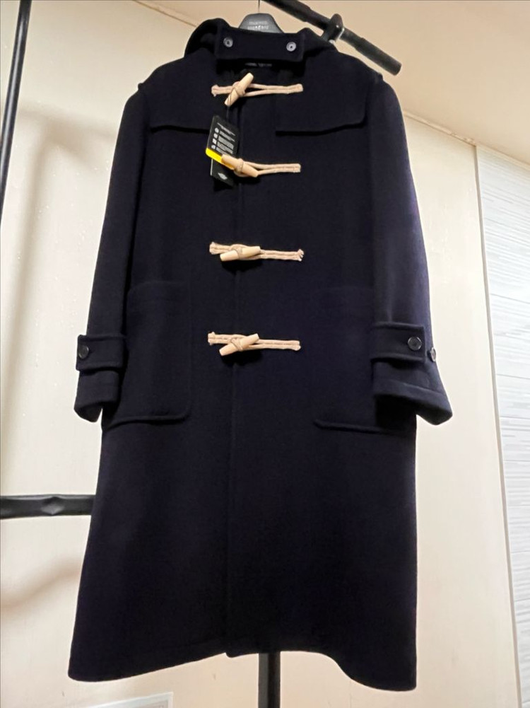 무신사 스탠다드 캐시미어 블렌드 오버사이즈 더플 코트 네이비 L--6