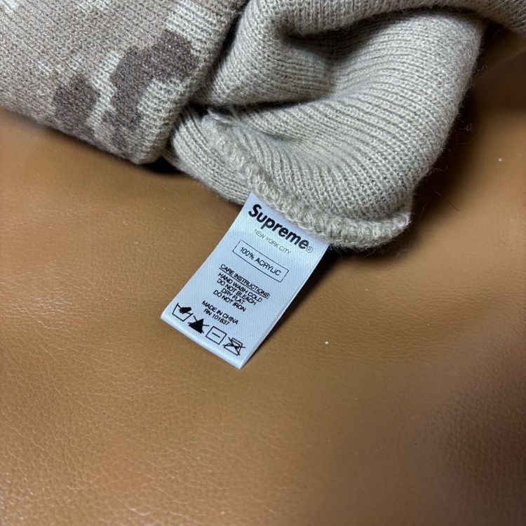 슈프림 비니 모자 디지털 카모 탄--4