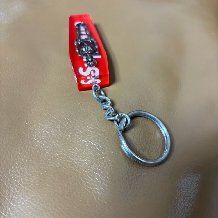 슈프림 키체인 키홀더 스켈레톤 레드 열쇠고리--6