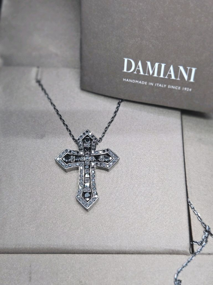 다미아니크라운목걸이 30개한정판18K올블랙 풀구성--0