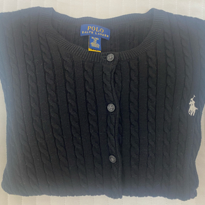 폴로 랄프로렌 걸즈 꽈배기 가디건 16 XL