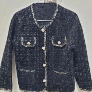 새옷/보세 트위드 니트 가디건 55사이즈