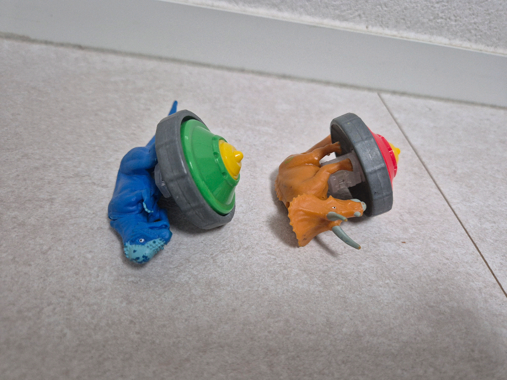 공룡메카드 공룡배틀팽이 2종 일괄 파키케 트리케라--5