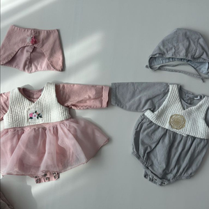 포크칩스 돌 아기 한복