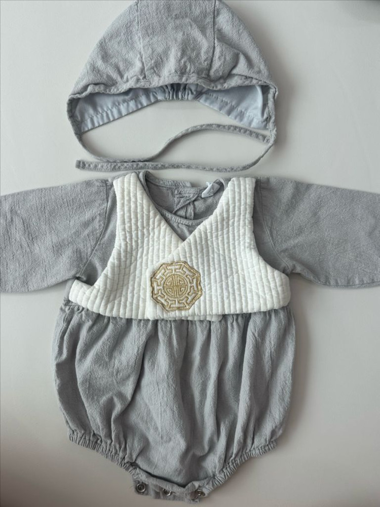 포크칩스 돌 아기 한복--1