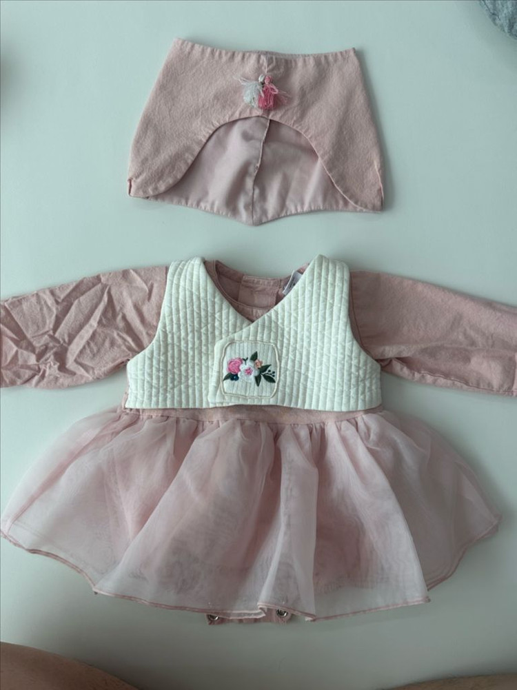 포크칩스 돌 아기 한복--2