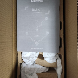 펠로우즈 라이징 싱글 모니터암 화이트색상