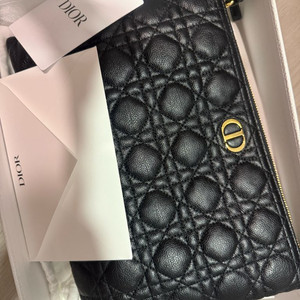 디올 카로 클러치백 라지 블랙